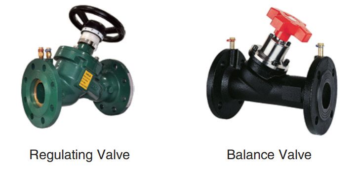 11. Regulating valve Balance valve