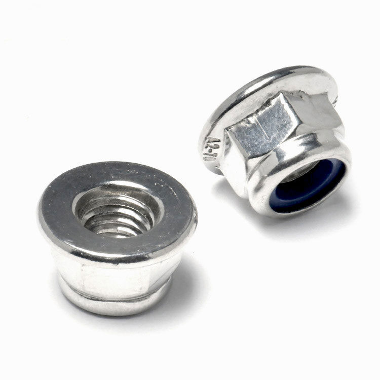 9.Stainless Steel Hex Flange Inayiloni Lock Nut