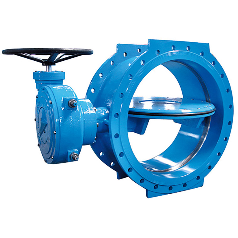 Double Eccentric double flanged soft seal butterfly valve 1