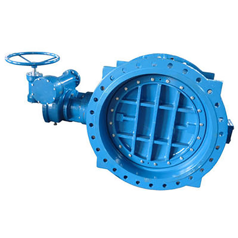 double eccentric double flanged soft sealed butterfly valve 3