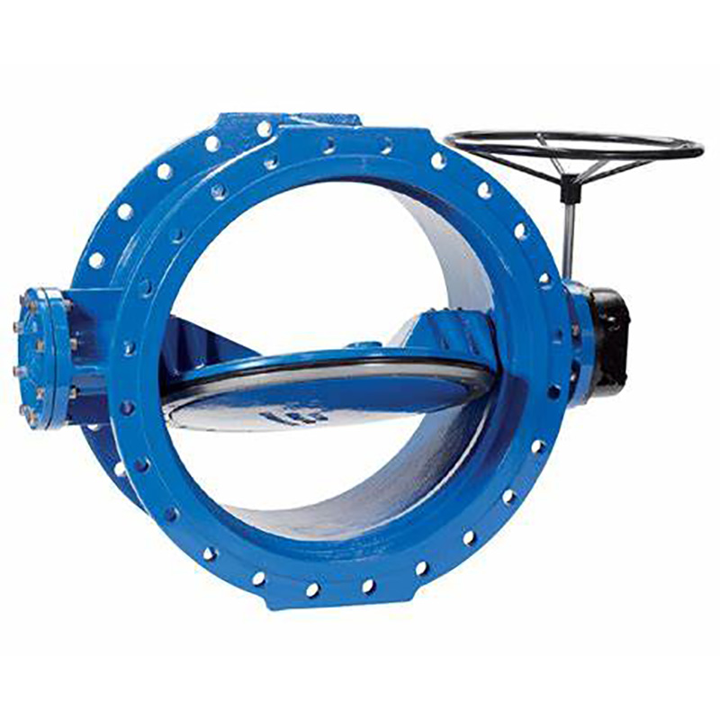 double eccentric double flanged soft sealed butterfly valve 4