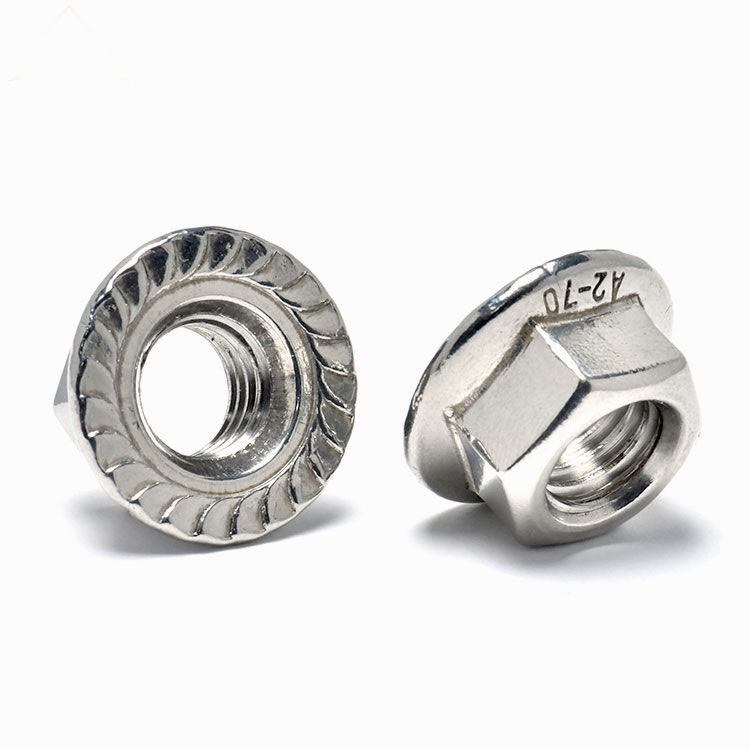 10.Stainless Steel Serrated Hex Flange Nut